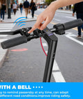 Replacement Brake Handle Lever With Cable Kit For iScooter i8 And i9 Electric Scooters, person using brake.