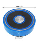 HFS magnetic base indicator back holder for AGD2 1-in dial indicator, blue, 59mm diameter, 17.5mm height