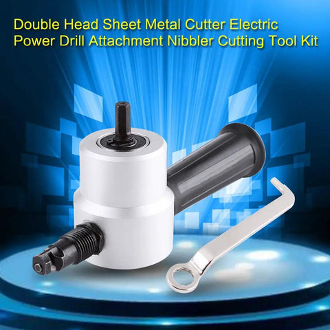 This Snappy Sheet Metal Nibbler Is A Total Game Changer For Your Shop. Cuts Aluminum And Steel Like Butter With Your Drill. Adjustable head and handle.