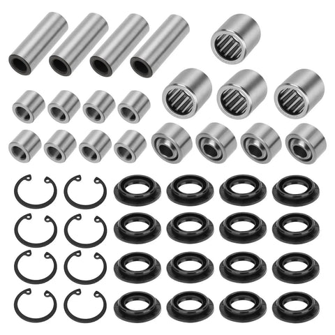 Front Upper And Lower A Arm Bearing Seal Shaft Rebuild Repair Kit Two Sided For ATV KFX450R 2008 2014 And KFX700 2004 2011 OEM parts layout