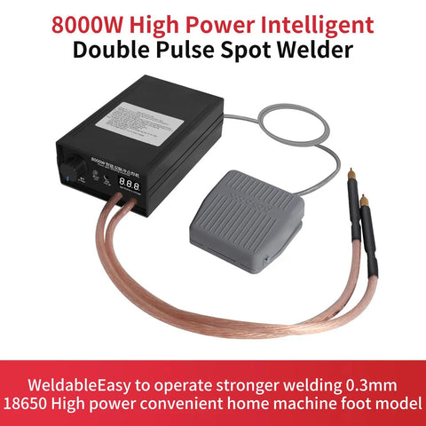 8000W Spot Welder Handheld Portable Welding Machine DIY Kit With Nickel Strip And Spot Welding Pen for battery pack