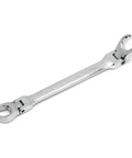Single wrench from Six Piece Flex Flare Nut Wrench Set Metric With 180 Degree Flexible Head For Easy Access To Tight Spots