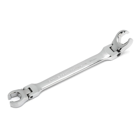 Single wrench from Six Piece Flex Flare Nut Wrench Set Metric With 180 Degree Flexible Head For Easy Access To Tight Spots