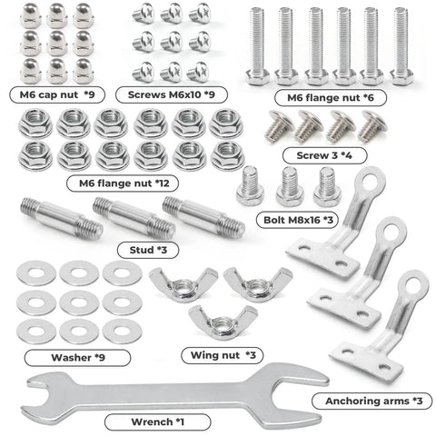 Must Have Bolt And Nut Set For Propane Patio Heaters Pro Grade Stainless Heavy Duty Hardware Replacement Screws Pack For Round Stand Up Outdoor Heaters Includes All Mounting Screws And Nuts Silver Finish