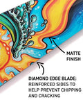 Colorful design on Making Waves Design Adjustable Carbon Fiber Dragon Boat Paddle With LeverLock IDBF Approved Lightweight 20 Oz