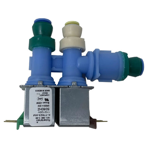 Premium OEM Water Inlet Valve For Whirlpool Kenmore Refrigerators Replacement Part Robertshaw IMV-696, 110 120 Volt