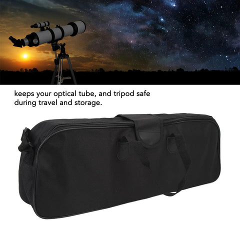 Multipurpose Telescope Bag With Shock Absorption And Non Slip Closure Heavy Duty Large Capacity Storage Case in black