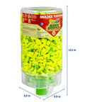 Goin' Green PlugStation Uncorded Disposable Foam Earplug Dispenser 6647 with high visibility, size 13.5x5.9 in, NRR 33dB
