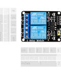 Two Channel 5V Relay Module With Optocoupler Low Level Trigger Expansion Board Plug And Play For Arduino Raspberry Pi ESP32 ESP8266