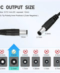 10 Pack 12V DC LED Power Supplies 24W 2A Switching Adapters From 120V AC To 12V DC For LED Strip Lights With 5.5mm By 2.1mm Female Barrel Connectors Great For High Output LED Projects, 5.5x2.1mm tip