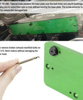 Heavy Duty Exhaust Manifold Drill Template Bolt Removal Tool Kit For Dodge 5.7L Hemi And Ram 1500 with tapered bolts and drill bit.