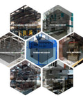Collage showing various machinery including woodworking, rubber, and food for Lightweight Digital Bore Position Indicator With Clear Readout Mechanical Counter For Compact Lathe Machines No Fuss Install And Quick Setup For Precise Machining And Fast Tooling Adjustments