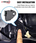 HVAC Blend Door Actuator Replacement for Chevy Silverado installation guide with calibration note