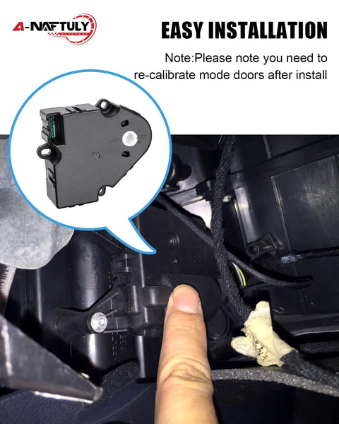 HVAC Blend Door Actuator Replacement for Chevy Silverado installation guide with calibration note