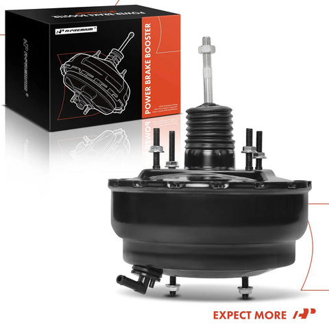 Heavy Duty Vacuum Brake Booster For Lexus IS300 2002-2005 3.0L V6 Dual Diaphragm featuring black finish and mounting hardware.