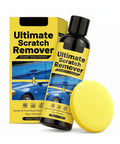 Slick Scratch Eraser Paste And Smooth Operator Polishing Kit For Fast Deep Scratch Repair and Showroom Ready Shine On Every Auto Paint, 100g bottle and foam applicator.
