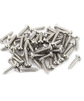 Top Tier Stainless Steel Self Tapping Screws M3 X 12 Millimeter Pan Head Phillips Drive pile in silver finish, perfect for rugged buildouts.