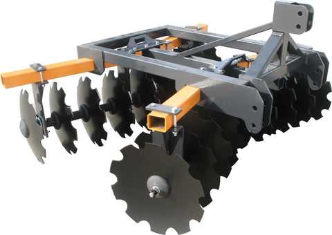 Heavy Duty 3 Point Disc Plow With 84 Inch Notched Disc Harrow For Tractor Cat 1 And 2 20 Knives For Tilling Loosening And Lifting Soil