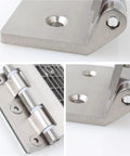 Heavy Duty Glass Door Hinge With Silent Hydraulic Soft Close Aluminum Alloy Sliding Hinge, metal construction detail