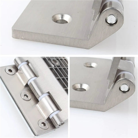 Heavy Duty Glass Door Hinge With Silent Hydraulic Soft Close Aluminum Alloy Sliding Hinge, metal construction detail