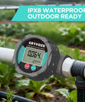Waterproof 1-Inch Corrosion-Resistant Flow Meter With PTFE Coating installed in outdoor pipeline
