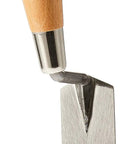 Pro Grade Margin Trowel For Brick Block And Stone Masonry With Hardwood Handle, 5 Inch Blade By One And A Half Inch Width, Hardened Tempered Carbon Steel
