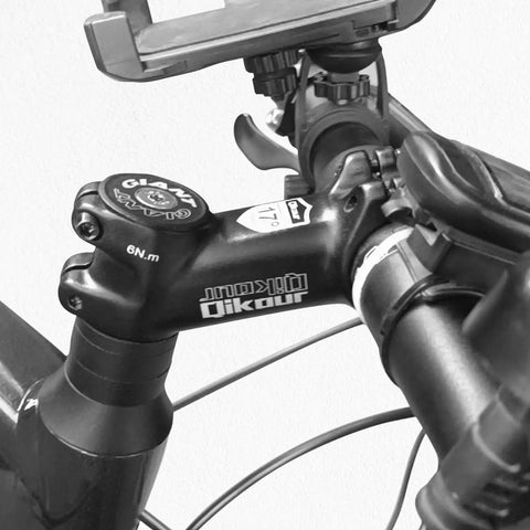 31.8Mm Bike Stem With 7 Degree Rise For Mountain Road And BMX Bikes, 60Mm 70Mm 80Mm And 90Mm Lengths, Lightweight Aluminum Bar Clamp Riser For Crisp Handling And Easy Height Adjustment attached to bike