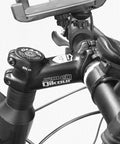 31.8mm Bike Stem With 17 Degree Adjustable Rise For Mountain Road BMX MTB Black Solid Aluminum Upgrade Fits 31.8 Handlebar And 28.6 Fork 70mm 80mm 90mm 110mm, mounted on bicycle