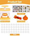 DIY Button Maker Kit 2.16 Inch Pin Press Machine Set With 48 Button Parts including pattern paper and tools