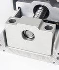 Close-up of Beefy, Pro Grade CNC Linear Actuator Kit With Fully Enclosed Aluminum Stage, 600mm Travel, Double Linear Slide Rails