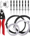 67 Piece Universal Bike Shifter And Brake Cable Kit With Cutter End Caps O Rings S Buckle Tail Caps And C Clips for maintenance.