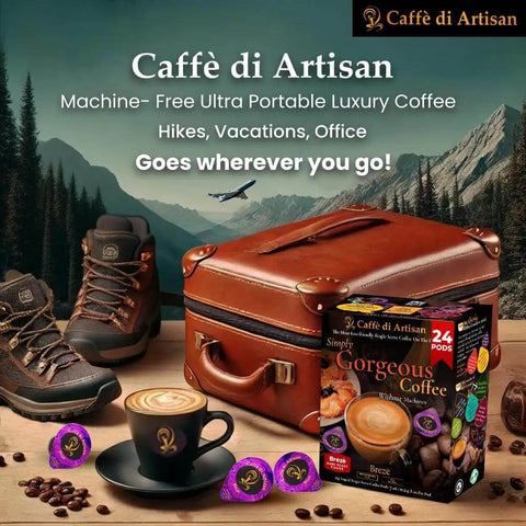 Eco-Friendly Liquid Coffee Pods For Cold Brew Iced Coffee Or Hot Coffee No Machine Required 24 Count with travel essentials