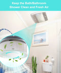 Replacement Motor Assembly For QT100 And QT110 Series Fans Compatible With 0696B000 shown installed in bathroom ceiling
