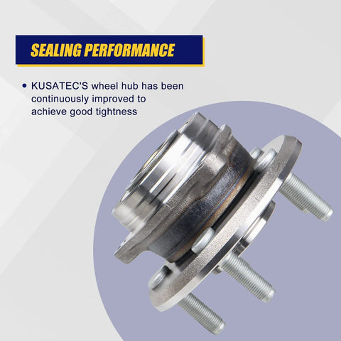 Side view of Front Wheel Bearing And Hub Assembly 513324 For Dodge Durango 2011 Through 2020 And Jeep Grand Cherokee 2011 Through 2019 With ABS 5 Lug Pattern Drop In Ready Replacement, showing performance features.