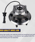 Image of 512440 Rear Wheel Bearing And Hub Assembly For Chevy Equinox And GMC Terrain Rear 2010 Through 2017 With 5 Lug And ABS