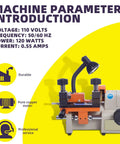 Compact 110V Metal Cutting Machine With 120W Power And Pure Copper Motor, Durable Build, Lightweight And Easy To Move, Includes Two Year Service