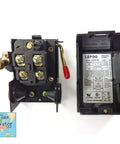 Pressure Switch For Air Compressor 95 To 125 Psi With Unloader And On Off Lever One Quarter Inch NPT Female Connection Black Replacement Part For Home Workshop And Garage showing internal mechanisms and cover