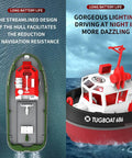 High Speed One Seventy Two Scale RC Tugboat For Pools And Lakes Ready To Run Remote Control Boat, top view and side view details