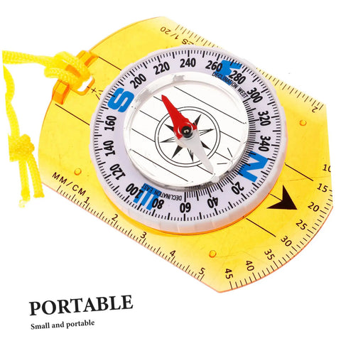 Trail Ready Orienteering Compass Tool With High Precision For Hiking And Camping Luminous Dial Compact Design
