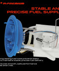 Top Shelf Direct Fit Electric Fuel Pump Module Assembly compatible with Volkswagen Atlas showing blue hose and assembly detail.