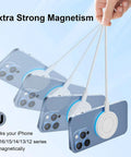 Two Pack Magnetic Wireless Charger With 15W Fast Charge And Dual Ports For iPhone 12 Through 17 Series And AirPods Pro 2 3 4