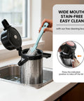 Cleaning Airpot Coffee Carafe With Pump, 102oz 3L Insulated Stainless Steel Beverage Dispenser in sink
