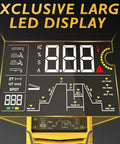 Exclusive large LED display screen on the 5 In 1 Portable Welding Machine With Cut HF TIG Pulse TIG Spot Weld And Stick, 50A Plasma Cutter, 200A TIG Welder, 180A Stick Welder, Dual Voltage 110V 220V For DIYers And Home Shops, Pro Grade Versatility For Easy Clean Welds