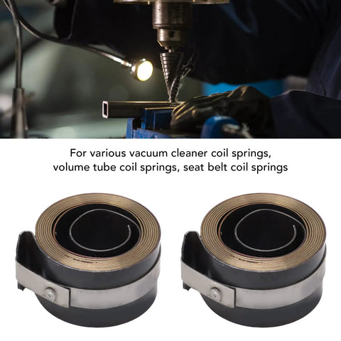 Beefy Drill Press Return Spring Set Two Pack Quill Coil Replacement For Bench Drills Horizontal And Vertical Type Durable Spring Steel