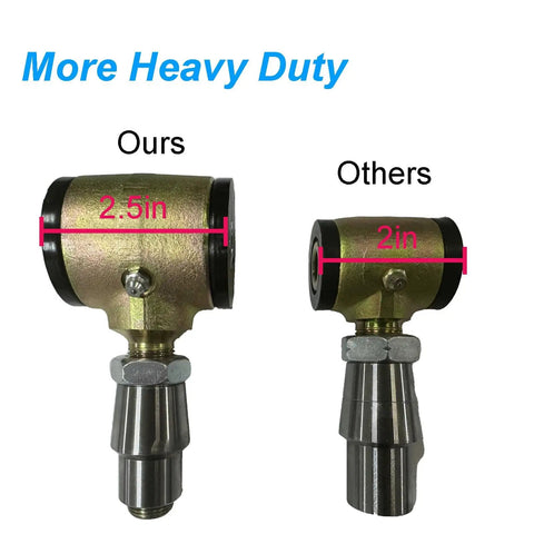 Beefy Three Quarter Inch Threaded Bushing Kit For Four Link Suspension With Heavy Duty Polyurethane Bushings Includes Right And Left Hand Thread Bushings And One Half Inch Bolt Hole Set