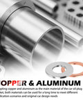 Copper and aluminum gaskets from 88Pcs Car Oil Drain Plug Gasket Kit With 6 Aluminum Sizes And 5 Copper Sizes M10 M12 M14 M16 M18