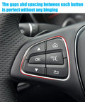 Close-up of Mercedes-Benz Steering Wheel Button Cover Replacement for C Class W205 2016-2018 showing button layout and trim