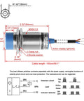 Capacitive Proximity Sensor M30 Non Shield Type NPN Normally Closed 3 Wire Output 10 To 30V DC Detects Dielectrics