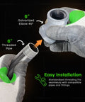 Hands connecting Beefy 6 Inch 45 Degree Galvanized Malleable Iron Elbow With 6 Inch Female Threaded Ends For High Pressure Piping