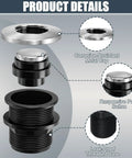 Diagram of 2026 Upgraded Sink Top Push Button Air Switch With Air Hose Replacement For Garbage Disposal Wet Hands Safe.